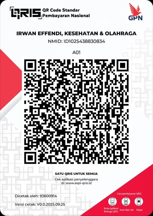 QRIS pembayaran Irwan Effendi